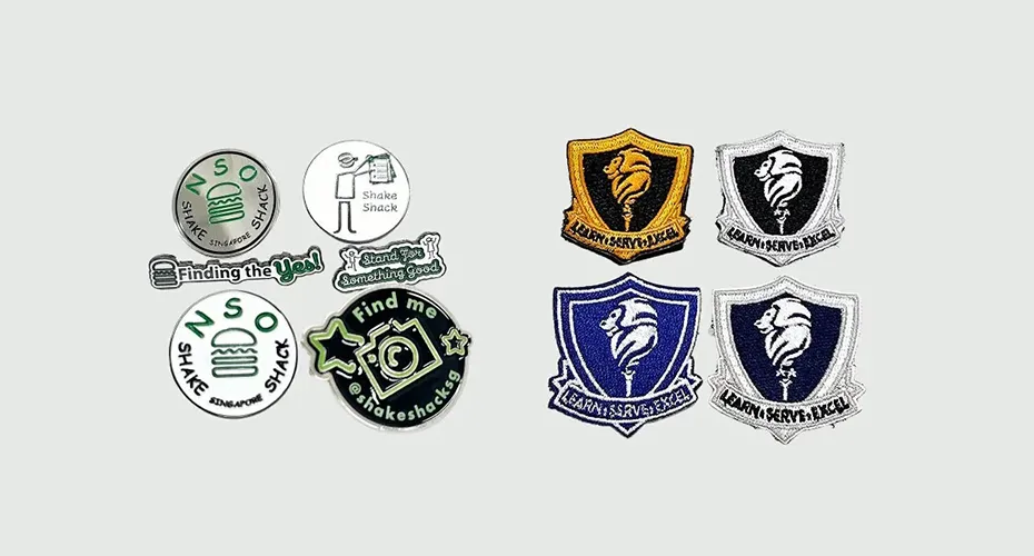 Pins, Embroidery Badges and Patches
