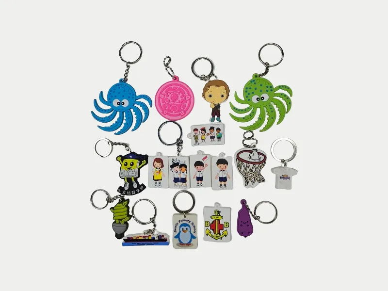 PVC Rubberised Keychain