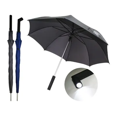 Auto Open Torch Light Umbrella