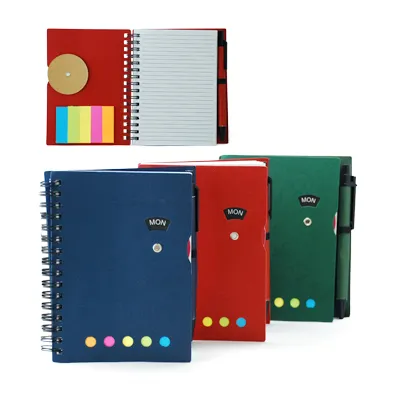 Notebook with Post It Pad and Pen