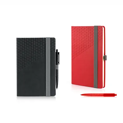 A5 Geometric Notebook & Pen Set