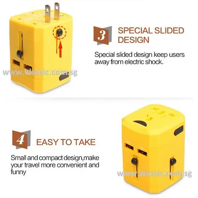 Universal Travel Adaptor - 2USB