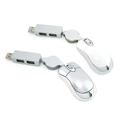 Optical Mouse with USB Hub