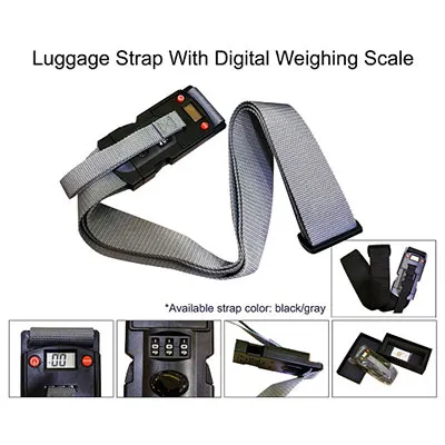 Luggage Strap with Weighing Scale